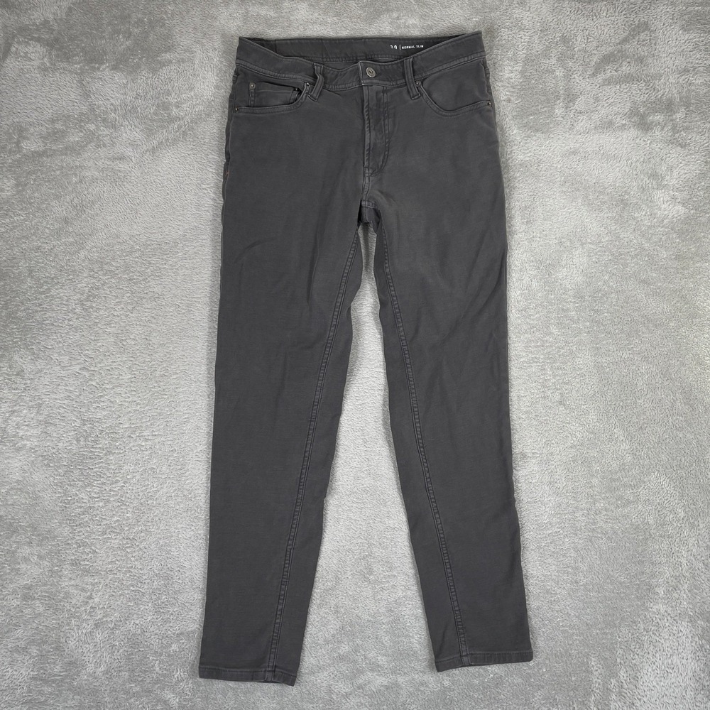The Normal Brand Normal Slim Pants Mens 30x30 Gray Stretch Cotton Blend Chino